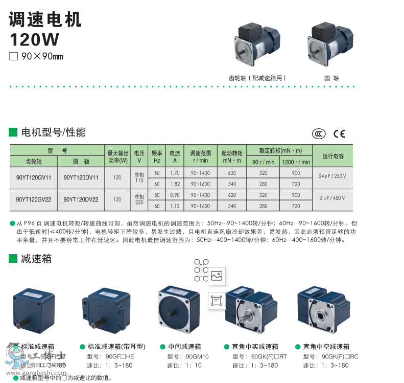 120W調(diào)速電機