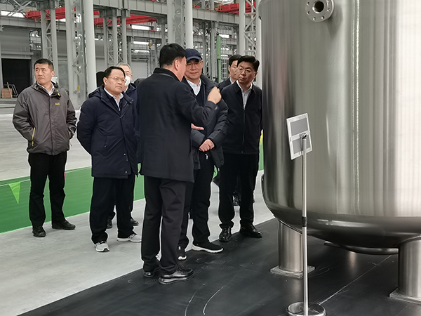 山東省生態(tài)環(huán)境廳參觀太極并對太極公司的環(huán)境保護表示認可