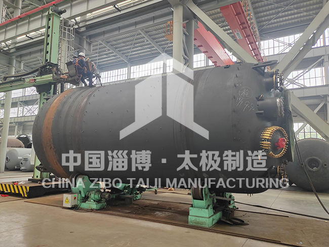 硬核過關！太極6萬升非標搪玻璃反應釜打壓測試圓滿達標